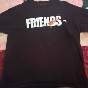 VLONE Black 'FRIENDS' Graphic Tee